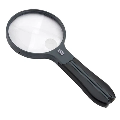 Carson SplitHandle 2x/3x Magnifying Glass, Black HF-11 - Image 1 of 4