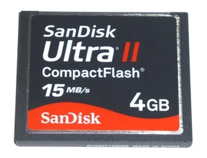 Sandisk Ultra II 4GB 15 MB/s Compact Flash Memory Card - Picture 1 of 2