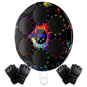 Music Boxing Machine with Gloves - Wall Mounted Punching Trainer for Adults & Ki - Picture 1 of 9