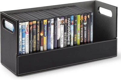 Caja de almacenamiento de DVD para tu hogar, organizador de estante de películas para Blu-Ray, videojuego C Foto 1 de 4