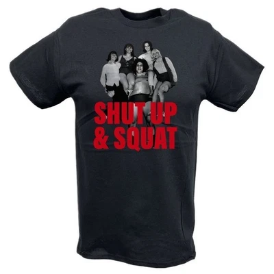 Camiseta negra Andre The Giant Shut Up and Squat para hombre Foto 1 de 4