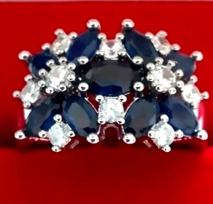 Ring Silber 925   mit Steinen - Bild 1 von 5