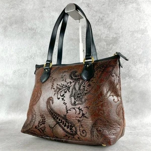 ETRO Tote Bag Borsa a Mano Modello Paisley Rivestita Donna USATA DAL GIAPPONE - Foto 1 di 10