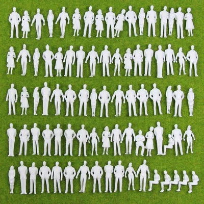 Collezione scenari bambole umane persone figure umane non dipinte 1:50 35 mm - Immagine 1 di 4