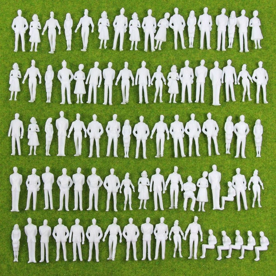 Collezione scenari bambole umane persone figure umane non dipinte 1:50 35 mm - Immagine 1 di 4
