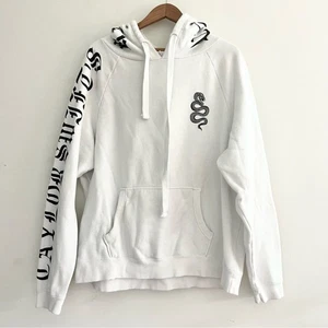 Taylor Swift Reputation Stadium Tour Oversized Snake Gothic Hoodie White Size XL - Picture 1 of 15