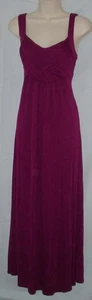 NEW NWT Grape Juice Purple Sz Jr Small Stretchy Sleeveless Maxi Dress PINK ROSE - Picture 1 of 4