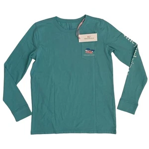 Vineyard Vines Girl's Size L (14) Snowboard Glow Whale Long Sleeve T-Shirt New - Picture 1 of 14