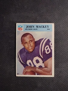 1966 PHILADELPHIA #18 JOHN MACKEY Baltimore Colts HOF Ex...no Creases.. ITEM T - Picture 1 of 2