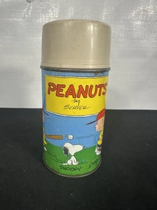 VINTAGE 1959 PEANUTS THERMOS CHARLIE BROWN - Picture 1 of 12