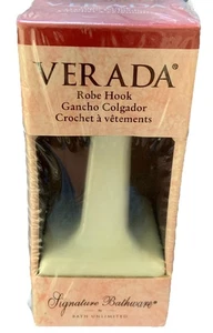 Vintage 2003- NOS- Bath Unlimited Veranda Ceramic Porcelain Robe Hook White - Picture 1 of 8