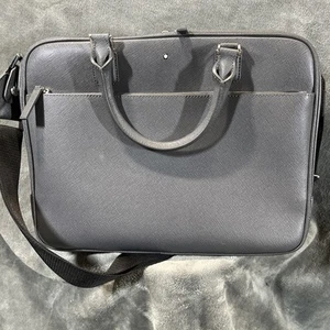 Montblanc Sartorial Briefcase 14x12 Case - Gray - Picture 1 of 11