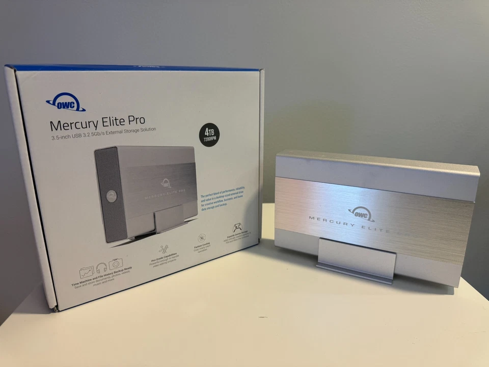 Set of 4 - OWC 4TB Mercury Elite Pro HDD External Storage Hard Drives - Low Use! - Image 1 of 4