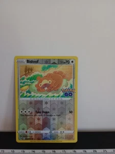 Bidoof Reverse Holo Common (059/078) Pokemon GO - Picture 1 of 2