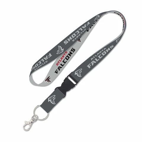 ATLANTA FALCONS LANYARD KEY CHAIN W/ DETACHABLE BUCKLE 1" WIDTH 22" LONG Cover