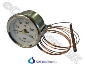 REPAGAS 1440019 METALLO QUADRANTE BIANCO TONDO 0-250°C TERMOMETRO 52mm OROLOGIO ARTHERMO - Foto 1 di 12