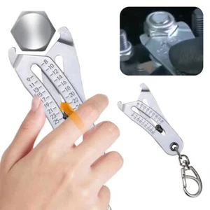 Portable Precise Thread Size Checker Keychain Bolt Size Checker Keychain Manual - Picture 1 of 9