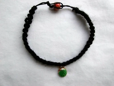 Anklet Natural Macrame Braided Hemp Charm  9-11" Boho US Seller New - Image 1 of 4