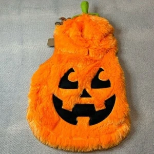 Pumpkin Dog Hoodie NWT Size Large Super Soft Cozy Halloween Pet Cat Gift - Picture 1 of 6