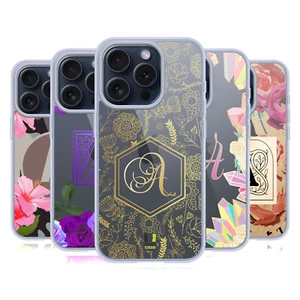 CUSTOM CUSTOMISED PERSONALISED TRENDY MONOGRAMS GEL CASE FOR APPLE iPHONE PHONES - Picture 1 of 13
