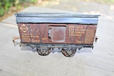 Bing Prewar O Boxcar Erie Railroad 85829 Buffalo Cleveland Cincinnati Chicago b2 - Image 1 of 4