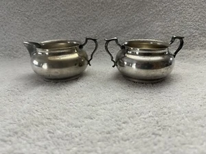 Vintage Benedict Sugar and Creamer Silver Plated - Picture 1 of 4
