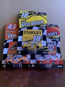 Nascar Authentics Kyle Busch# 18, Erick Jones# 43, Ryan Blaney# 12 - Picture 1 of 13