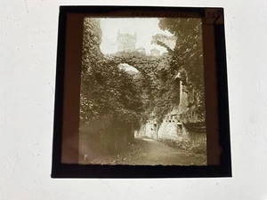 CONWAY CASTLE, North Wales - Original Magic Lantern 3.25 Inch SLIDE - Picture 1 of 1