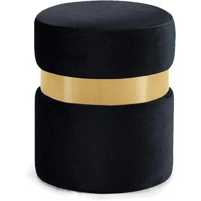 Colección Ture Hailey Moderna | Otomana/Taburete Tapizado Terciopelo Contemporáneo Wi Foto 1 de 3