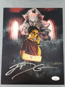 Foto autógrafa de terror firmada por Jack Dylan Grazer IT 8x10 certificado de autenticidad JSA - Imagen 1 de 2