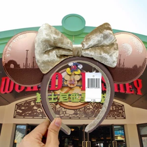 Disney-Loungefly Star Wars Sands of Tatooine Headband Minne Mouse Ears Brown - Picture 1 of 8