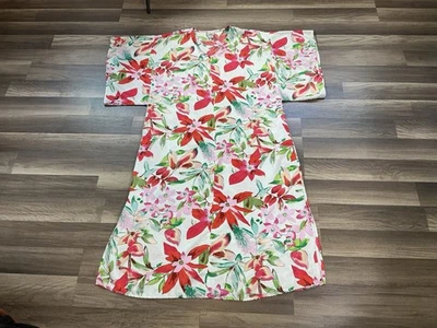 Vestido largo para mujer Natori talla S caftán muumuu kimono lencería floral arte tropical Foto 1 de 4