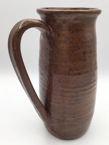Vintage Stoneware Slim Pitcher Impressed AP inside Circle Unknown Artist - Picture 1 of 10