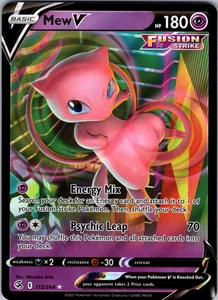 Mew V 113/264 SWSH08: Fusion Strike Ultra Rare - NM - Picture 1 of 2