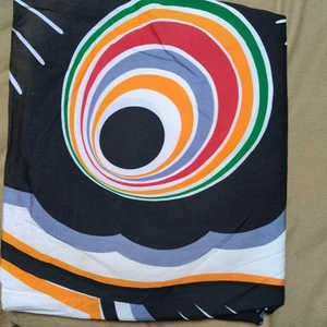 Diamond Higashi Asahi Vintage Cotton Koinobori Carp Banner 6m+ Black - Picture 1 of 3
