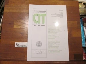 CIT journal of computing and Information technology, June 2015, Volume 23, Numbe - Picture 1 of 1