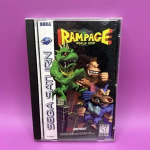 Vintage 1997 Sega Saturn Rampage World Tour Complete CIB Excellent! - Picture 1 of 6