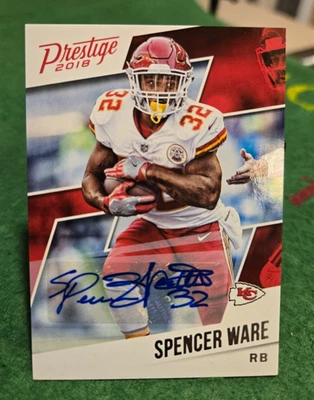 2018 Panini Prestige Football - Spencer Ware Autograph Card #124 Signatures (AU) - Image 1 of 2