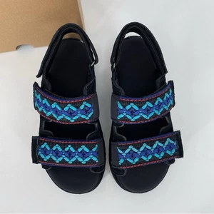 Sandalias UGG Goldenstar Talla 5 Heritage Trenza Bordadas Gamuza Plataforma NUEVAS Playa - Imagen 1 de 11