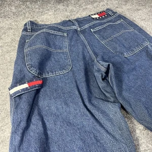 Jeans de carpintero vintage Tommy Hilfiger Y2K para mujer talla 15 x 31 pierna acampanada - Imagen 1 de 16