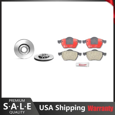 Kit Freno Delantero Brembo NAO Pastillas Cerámicas 288mm Disco Rotores para Audi A4 A6 Quattro Foto 1 de 4