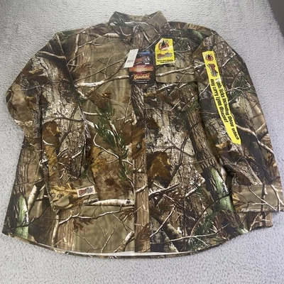 Gamehide Hunting Shirt Mens XL Real Tree AP Camo Insect Shield Button Outdoors - Image 1 of 4