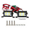 Details about  / For SCX10 D90 TRX4 1//10 RC Climbing Car Spotlight Dual-Row Roof Lamp Light Kit