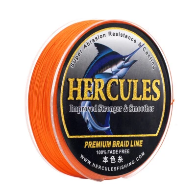 HERCULES Colorfast 100 Meters 6-300 Pounds Test PE Braided Fishing Line No Fade - Image 1 of 4