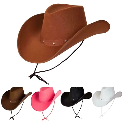 Cappello da Cowboy Adulti Ultimo Rodeo Selvaggio West Texan Costume - Immagine 1 di 3