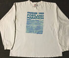 Vtg 90s Nike Portland Finisher Faded Marathon Shirt XL Swoosh Track PE Grunge 80