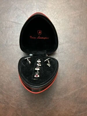RARE TORINO LAMBORGHINI I PRIMO DRESS STUDS TTS004000 6 TITANIUM STUDS CUFFLINKS - Image 1 of 4