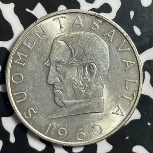 1960 Finland 1000 Markkaa Lot#T1521 Silver! High Grade! Beautiful! - Picture 1 of 2