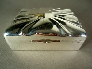 Old 835 Silver Cigarette or Trinket Box w Embossed Top, German Marks, 156g - Picture 1 of 11