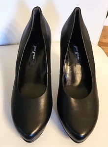 PAUL GREEN Women's Black 1/2" Platform Padded Corey Almond Toe Stiletto 5.5 $319 - Picture 1 of 5